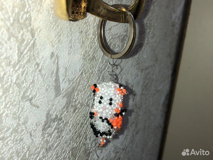 Амигуруми из бисера котик