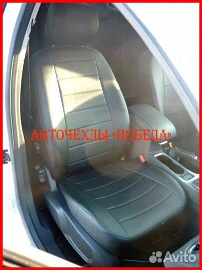 Чехлы Ford Mondeo 4 из экокожи чёрные Классика