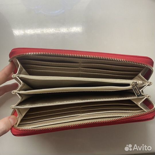 Кошелек guess женский, новый, красный