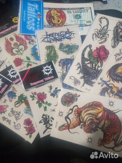 Наклейка временная татуировка
