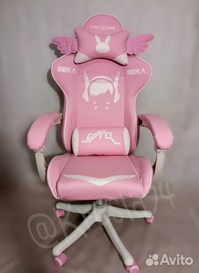 Геймерское кресло Pink Love. Новое