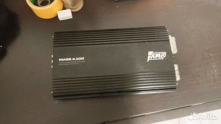 Усилитель amp mass 4.100 в отличном состоянии