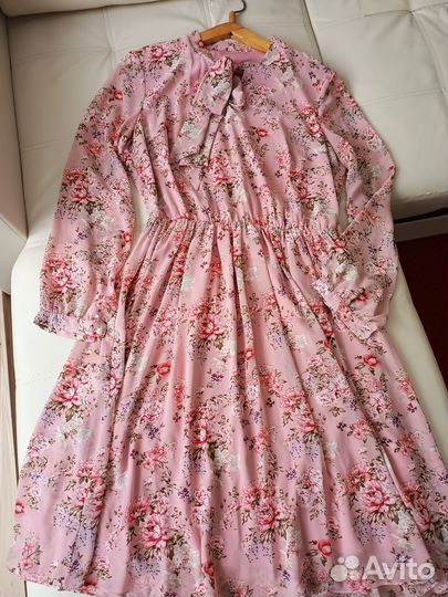 Женское шифоновое платье 50 Размер