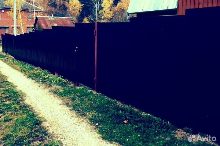 Забор из профнастила