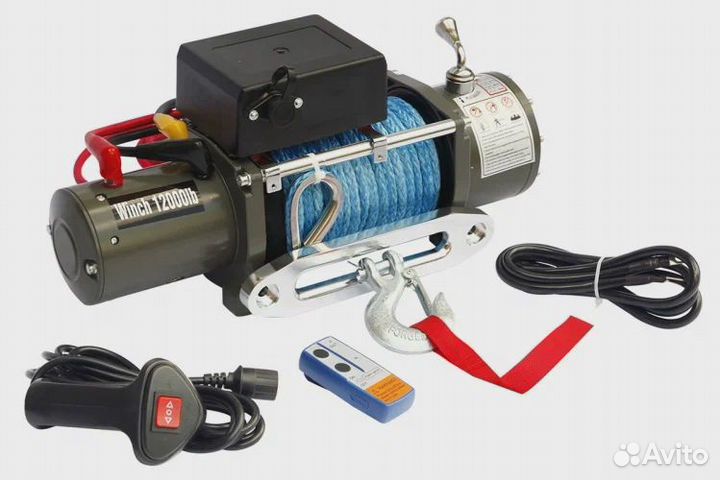 Лебедка электрическая 12V Electric Winch 12000lbs