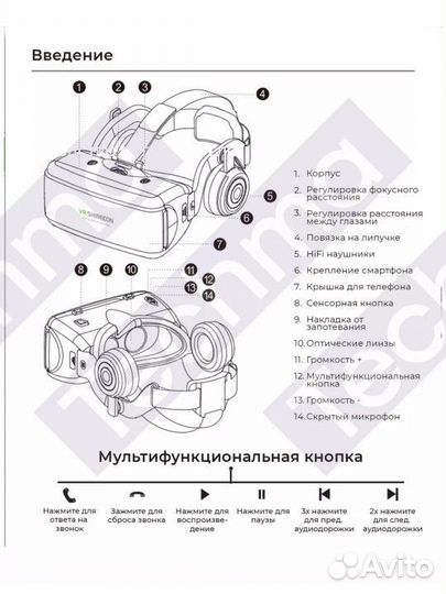 Очки виртуальной реальности для телефона