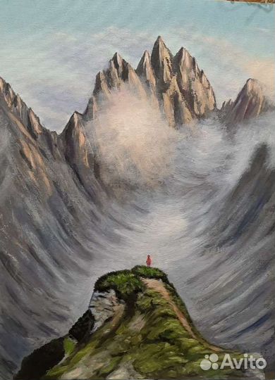 Картина холст на картоне