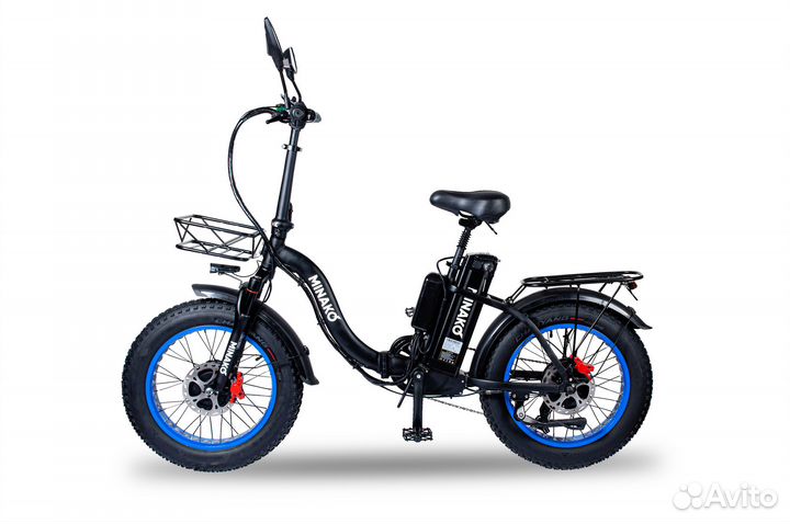 Электровелосипед Minako F11 Dual Blue Wheels