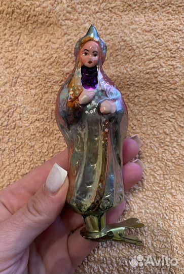 Елочная игрушка СССР Царевна Весна, раритет