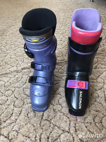 Горнолыжные ботинки, лыжи, палки