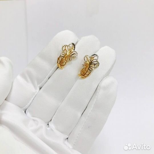 Золотые серьги