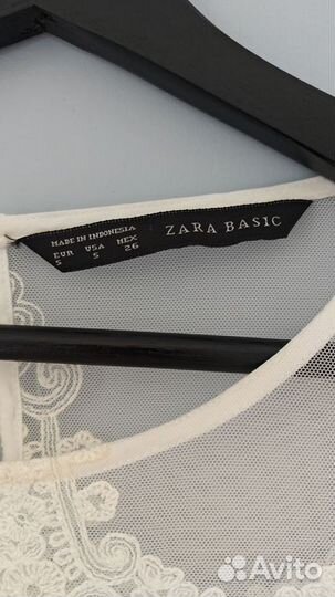 Платье кружевное zara S новое