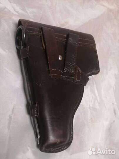 Кобура пм на ремень. кожа