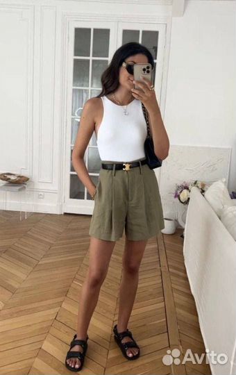 Шорты женские из льна
