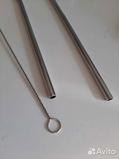 Набор многоразовых трубочек + ёршик