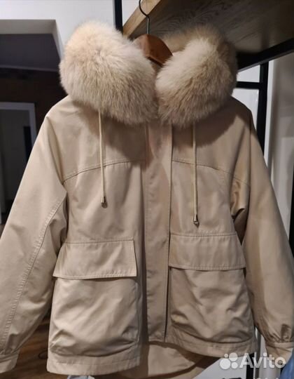 Парка зимняя женская натуральный мех
