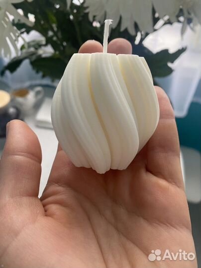 Свечи ручной работы из натурального воска