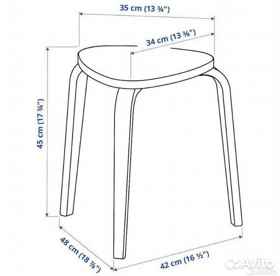 Табуретка кюрре IKEA