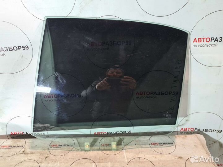 Стекло заднее левое Mitsubishi Galant 1997-2003