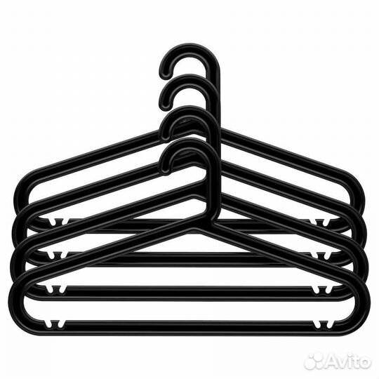 Плечики IKEA Bagis чёрные