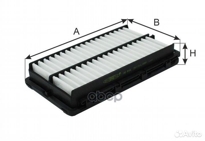 Фильтр воздушный hyun/KIA santa FE IV/sonata VI