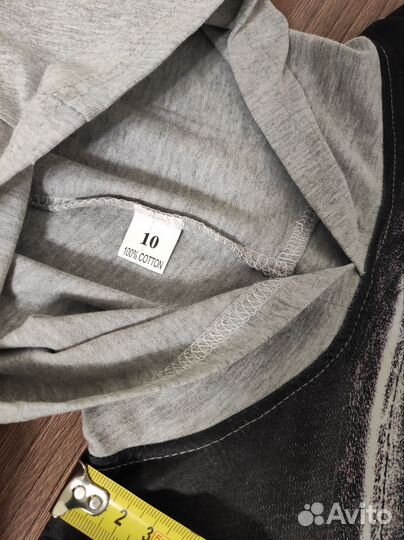 Футболка для девочки с капюшоном