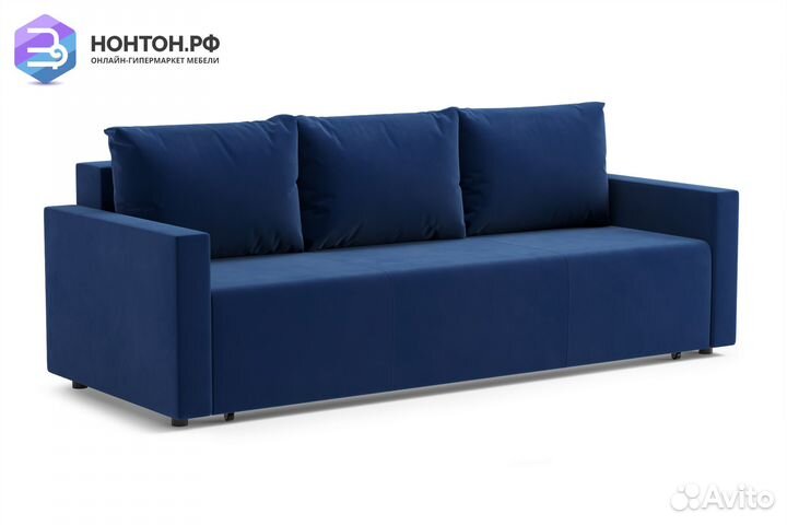 Диван еврокнижка Виена синий