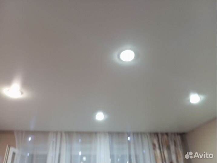 Натяжные потолки с установкой