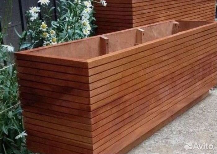 Кашпо для цветов, ящики цветов, горшки из дерева