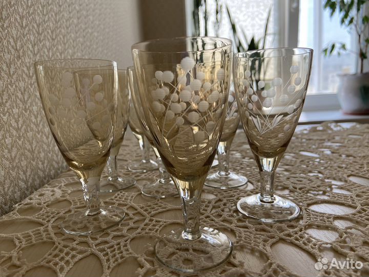 Фужеры рюмки стекло СССР 60-е годы