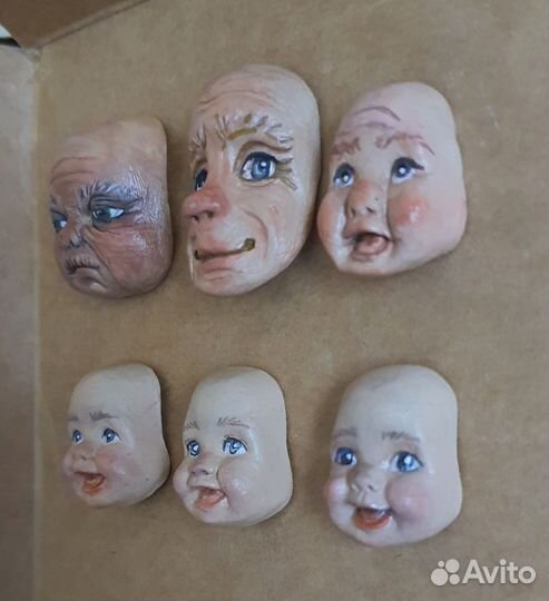 Личики для ватной игрушки