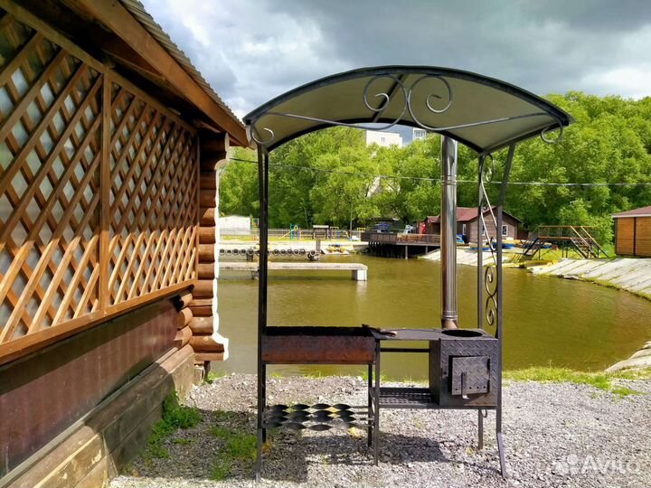 Мангальная зона из металла