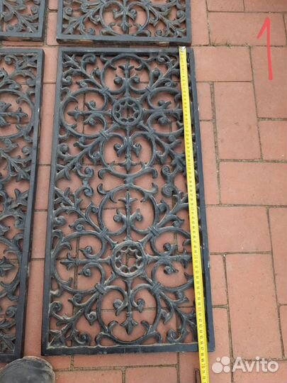 Чугунная ажурная плитка