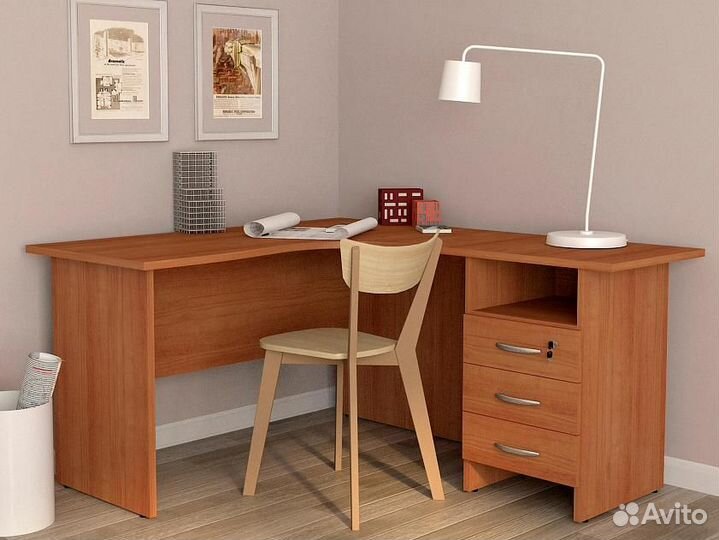 Угловой стол с тумбой Рубин 41 563 для офиса