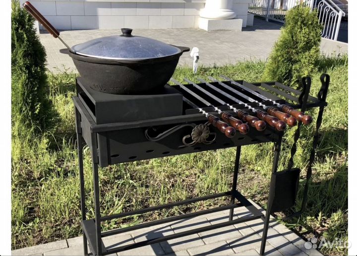 Мангал комплект / с печью под казан