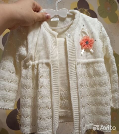 Костюм вязаный для девочки
