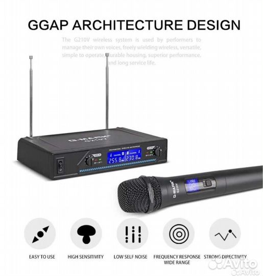 Радиосистема, беспроводные микрофоны G-Mark G210V