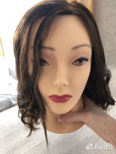 Голова манекен с протеиновыми волосами Dewal