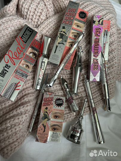 Benefit карандаш, пудра, гель для бровей