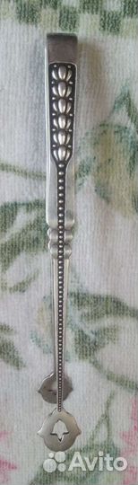 Ложки чайные и щипчики мельхиор СССР