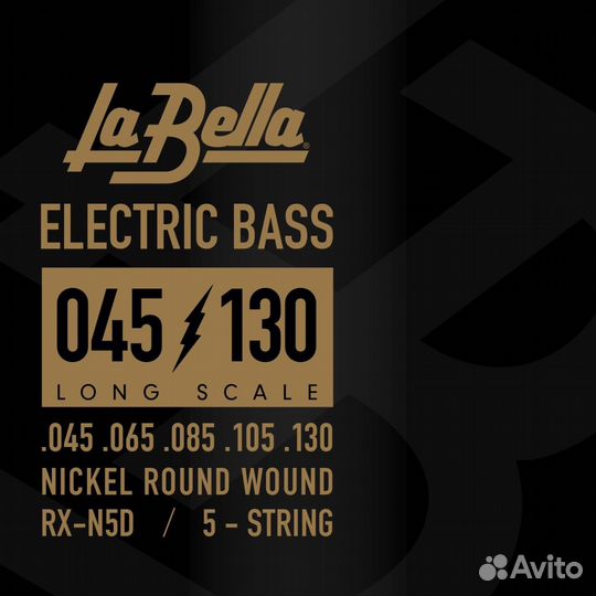 RX-N5D RX – Nickel Комплект струн для 5-струнной б