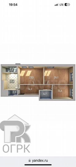 3-к. квартира, 102 м², 10/20 эт.