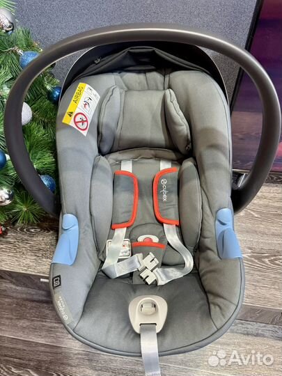 Автолюлька cybex aton b i-size с базой isofix