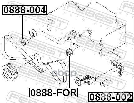 Ролик ремня грм subaru impresa/forester 1.6-2.5