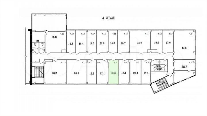 Аренда офиса 20.3 кв.м