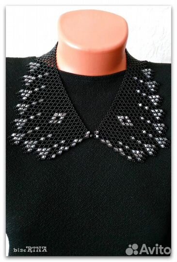 Воротник из бисера