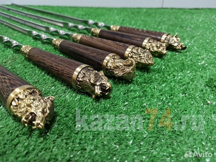 Шампура подарочные дикие звери шампуры