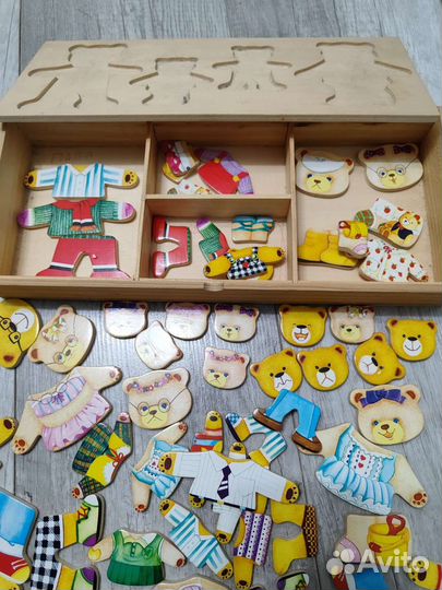 Развивающая игра-пазл 4 медведя