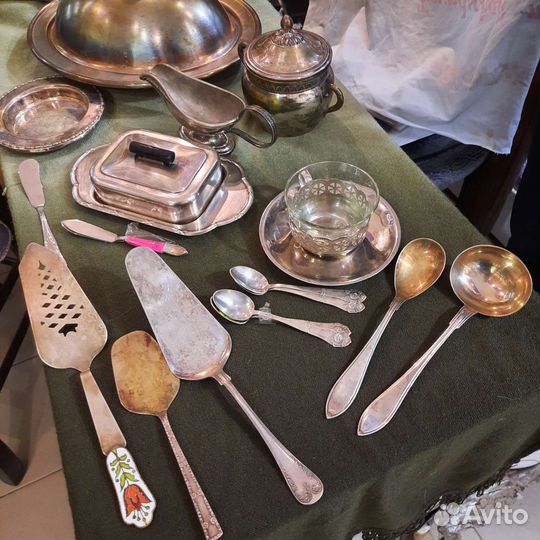 Конфетница.сахарница.мельхиор