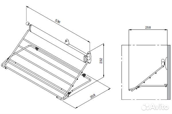 Вешалка для брюк / брючница выдвижная